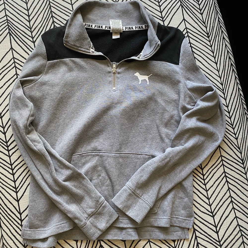 **SOLD** PINK half zip up sweatshirt